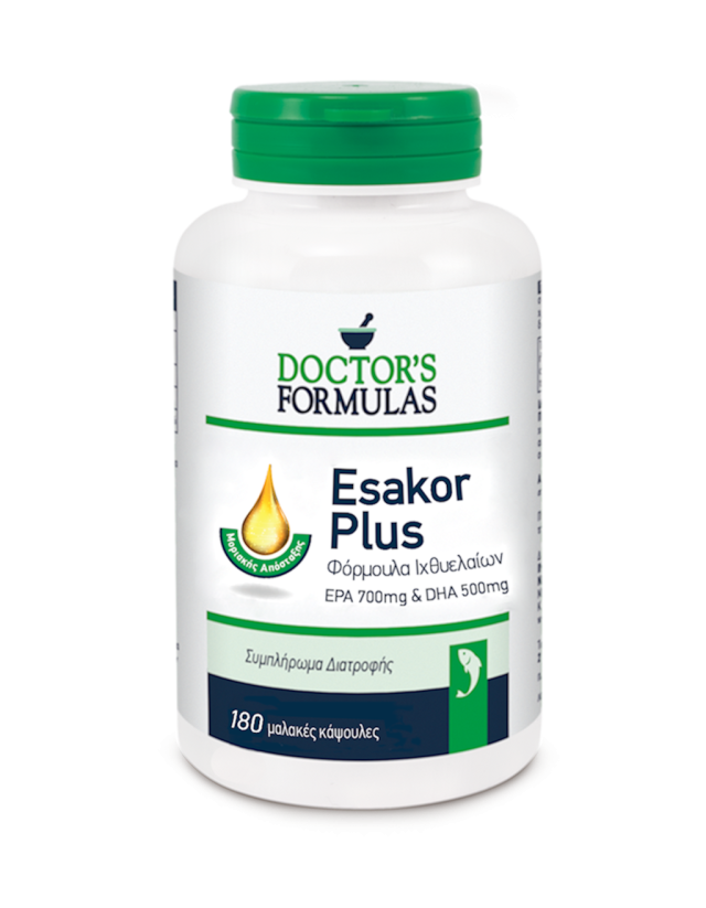 ESAKOR PLUS Dietary Supplement, Omega 3 Fatty Acids Formula EPA 700mg - DHA 500mg